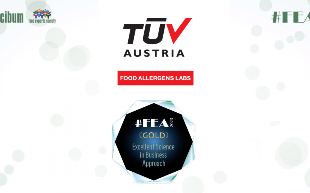 Σημαντική διάκριση για τα TÜV AUSTRIA Food Allergens Labs Βραβεύτηκαν με Gold Award στα διεθνή βραβεία καινοτομίας και αριστείας FEA 2023